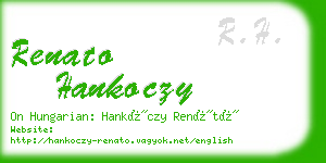 renato hankoczy business card